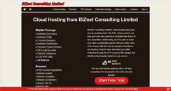 Desktop Screenshot of biznethostingsolutions.com